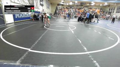 115 lbs 5th Place Match - Abby Mendoza, Tahquitz vs Daniela Angeles, Poly/Long Beach
