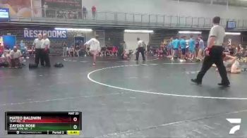 126 lbs Round 5 (6 Team) - Mateo Baldwin, Team 901 vs Zayden Rose, Short Time WC