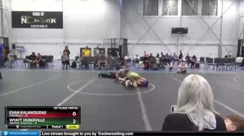 80 lbs Finals (2 Team) - Wyatt Hungiville, Armory Athletics vs Evan Kaliakoudas, Mavericks