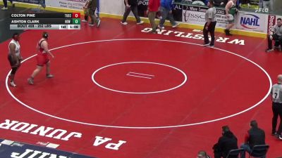 252 lbs Round Of 64 - Colton Pine, Tuscarora vs Ashton Clark, New Castle