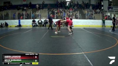 155 lbs Cons. Round 4 - Aaron Logwood, Ruffin Trained Wrestling vs Bryce Barbarino, Clinton WC