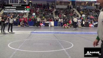 105 lbs 1st Place Match - Aaron Hanson, Clay County vs Fynn Reinerio, JUIC3 ACDMY