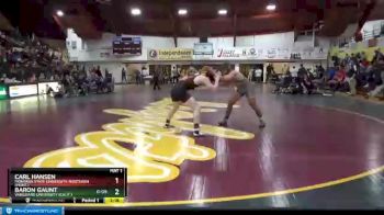 184 lbs Cons. Semi - Baron Gaunt, Vanguard University (Calif.) vs Carl Hansen, Montana State University-Northern (Mont.)