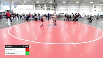 118 lbs 3rd Place - Leo Runez, Keene NH vs Riley Storozuk, Fisheye WC