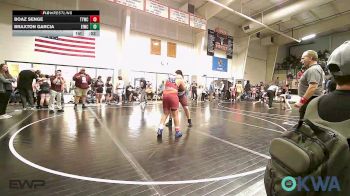 160 lbs Semifinal - Boaz Senge, Team Tulsa Wrestling Club vs Braxton Garcia, Eufaula Ironheads Wrestling Club