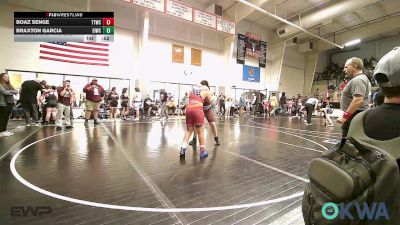 160 lbs Semifinal - Boaz Senge, Team Tulsa Wrestling Club vs Braxton Garcia, Eufaula Ironheads Wrestling Club