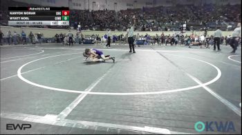46 lbs Round Of 16 - Kanyon Moran, Chickasha Wrestling vs Wyatt Noel, Cowboy Wrestling Club