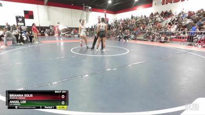 120 lbs Cons. Round 1 - Angel Lee, La Canada vs Brianna Solis, Rancho Mirage