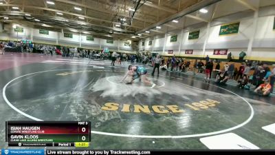 140 lbs 3rd Place Match - Isiah Haugen, Coyote Wrestling Club vs Gavin Kloos, Clear Lake Alumni Wrestling