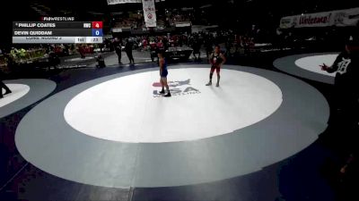 86 lbs Cons. Round 3 - Phillip Coates, Nomad Wrestling Club vs Devin Quiddam