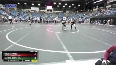 88 lbs Cons. Round 4 - Ezekiel Smalley, Open Mats Wrestling Club vs Brogan Dirks, Scott City Takedown Club