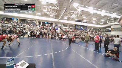 165 lbs Champ. Round 1 - Ryker Olson, Spanish Fork vs Zaiden Rosenthal, East