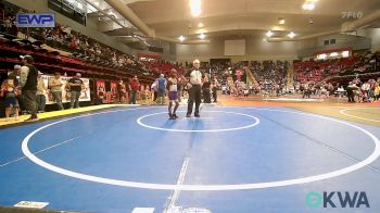 55 lbs Consi Of 8 #2 - Dominic Simonds, Catoosa Youth Wrestling vs Tae Berry, Ark City Takedown