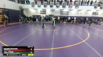 98 lbs Champ. Round 1 - Will Frank, Shoshoni Junior High School vs Quaide Houchin, Greybull MS