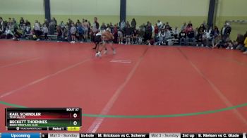 85 lbs Cons. Round 2 - Beckett Thoennes, Bison Wrestling Club vs Kael Schindler, Team Valley