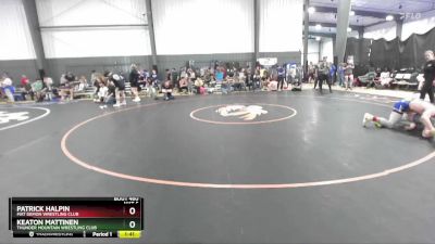 150 lbs Quarterfinal - Patrick Halpin, Mat Demon Wrestling Club vs Keaton Mattinen, Thunder Mountain Wrestling Club