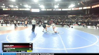 285 lbs Cons. Round 2 - Dalton Richie, Silverton HS vs Aaron Vega, American Falls