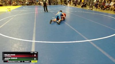130 lbs Cons. Round 1 - Micah Haas, Centennial vs Jaxon Disrud, Sartell