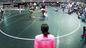 150 lbs Champ. Round 2 - Harmony Burton-Alexander, Gretna Youth Wrestling Club vs Mary Klabenes, Team Zapas Wrestling Club