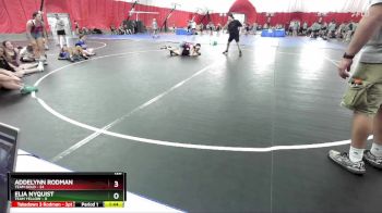 120 lbs Round 3 (6 Team) - Addelynn Rodman, Team Gold vs Elia Nyquist, Team Yellow