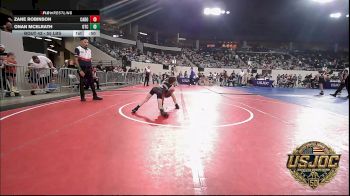 55 lbs Consi Of 16 #2 - Zane Robinson, Cabot Wrestling Club vs Onan McElrath, Owasso Takedown Club