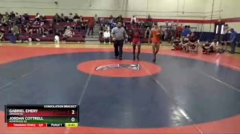 152 lbs Consolation Bracket - Jordan Cottrell, Homewood HS vs Gabriel Emery, Grissom HS