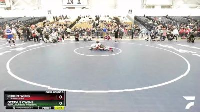 120 lbs Cons. Round 3 - Octavus Owens, Revolution Elite Wrestling vs Robert Weng, Club Not Listed