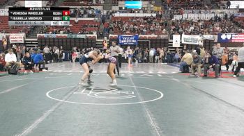 G - 145 lbs Champ. Round 2 - Venessa Wheeler, Polson (Girls) vs Isabella Medrud, Great Falls / Msdb (Girls)