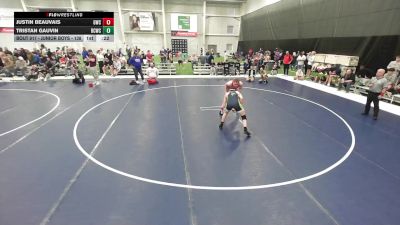 Junior Boys - 138 lbs Cons. Round 5 - Tristan Gauvin, Bear Cave Wrestling Club vs Justin Beauvais, Grindhouse Wrestling Club