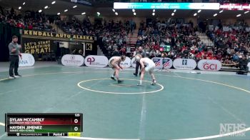 125 lbs 1st Place Match - Dylan McCambly, Dillingham High School vs Hayden Jimenez, Haines High School