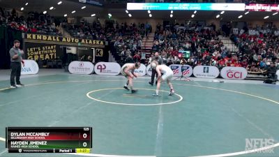 125 lbs 1st Place Match - Dylan McCambly, Dillingham High School vs Hayden Jimenez, Haines High School