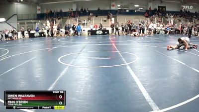 119 lbs Champ. Round 2 - Owen Walraven, Mattawan HS vs Finn O`Brien, Titan Pipeline