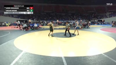 6A Boys 144 lbs Champ. Round 1 - Oscar Doces, West Linn Boys vs Aiden Swanson, Grants Pass Boys