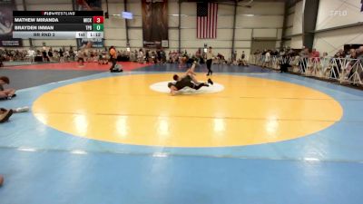 135 lbs Rr Rnd 2 - Mathew Miranda, Micky's Maniacs Blue vs Brayden Inman, Terps Pit Bull MS