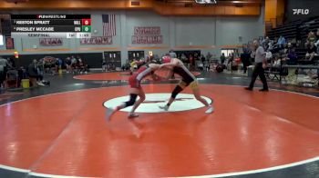 125 lbs Semifinal - Keston Spratt, Williamsburg vs Presley McCabe, Center Point-Urbana