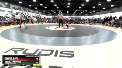 70 lbs Placement Matches (8 Team) - Zander Smith, Indiana Outlaws vs Kenny Hartman, Junior Terps