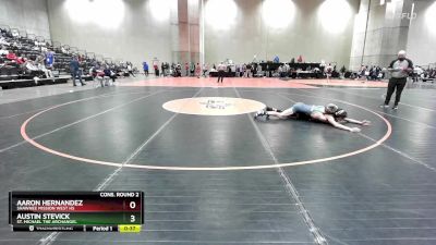 126 lbs Cons. Round 2 - Austin Stevick, St. Michael The Archangel vs Aaron Hernandez, Shawnee Mission West HS