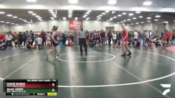 170 lbs Cons. Semi - Chase Burns, Hugo Owens Middle vs Isaac Hiner, Reel Wrestling Club