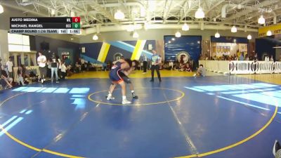 126 lbs Champ Round 1 (16 Team) - Justo Medina, Wild Horse Riders vs Michael Rangel, Ocoee WC