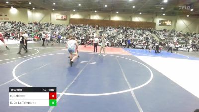 215 lbs Consolation - Brody Eck, Carson Bulldogs vs Emiliono De La Torre, Sparks Wrestling