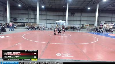 58 lbs 1st Place Match - Jackson Collett, Post Falls Wrestling Club vs Rucker D`Lerma, McCall Wrestling Club