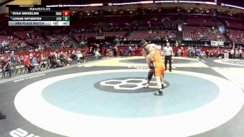 D3-285 lbs 3rd Place Match - Evan Smigelski, Swanton vs Logan Sifuentes, Liberty Center