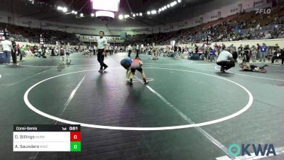 Consolation - Owen Billings, Murray County Takedown Club vs Aiden Saunders, Woodland Wrestling Club