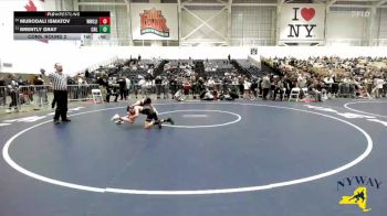 80 lbs Cons. Round 2 - Brently Gray, Club Not Listed vs Murodali Ismatov, Wolf Wrestling Club (Long Island)