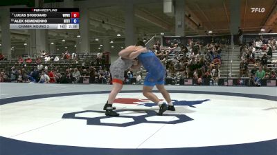 125 lbs Champ. Round 2 - Lucas Stoddard, West Point Wrestling Club vs Alex Semenenko, Brown Regional Training Center