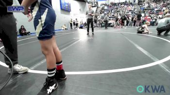 64 lbs Rr Rnd 1 - Anthony Grijalva, Southmoore SaberCats Wrestling vs Tanion Green, Harrah Little League Wrestling