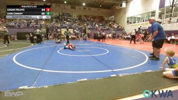 46 lbs Quarterfinal - Logan Pelayo, Bristow Elementary Wrestling Club vs Liam Canady, Berryhill Wrestling Club
