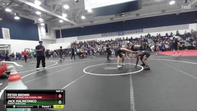 150 lbs Quarterfinal - Jack Malinconico, Poway Wrestling vs Peter Brown, Canyon Springs High School Wre