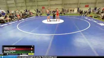 195 lbs Placement Matches (8 Team) - Aiden Cooley, Texas Red vs Elijah Mathis, Kansas Blue