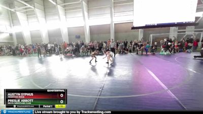 77 lbs Quarterfinal - Preslie Abbott, Delta Wrestling Club vs Austyn Syphus, Mountain Ridge